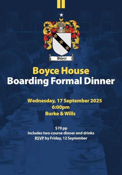 Boyce House Boarding Formal Dinner