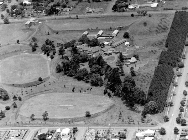 Toowoomba Grammar School aerial photo (1959)