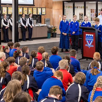 4 Primary Ambassadors At The Curtis Learning Hub Opening