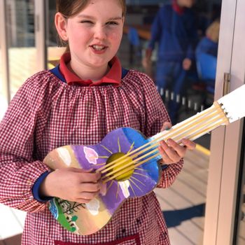 Yr 4 Art Mixed Media Guitars 2