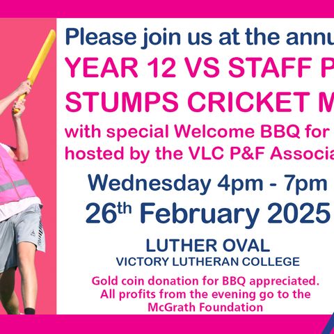 FINALE 2024 Pink Stumps Day Invitation