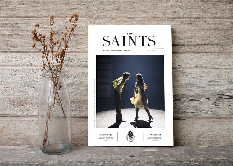 Saints Magazine Mockup