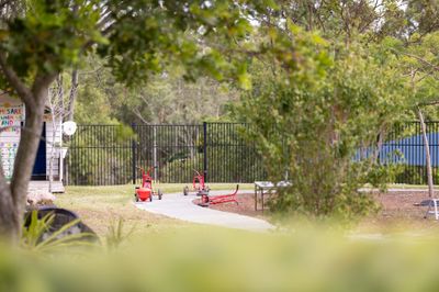 The bike and scooter track in the dedicated ELC playground