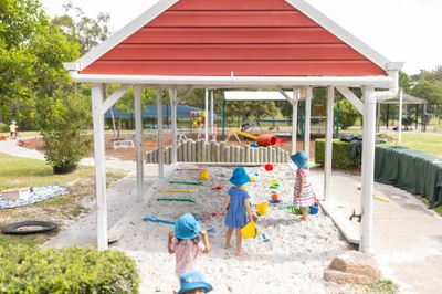 Kindy children playing in the sandpit