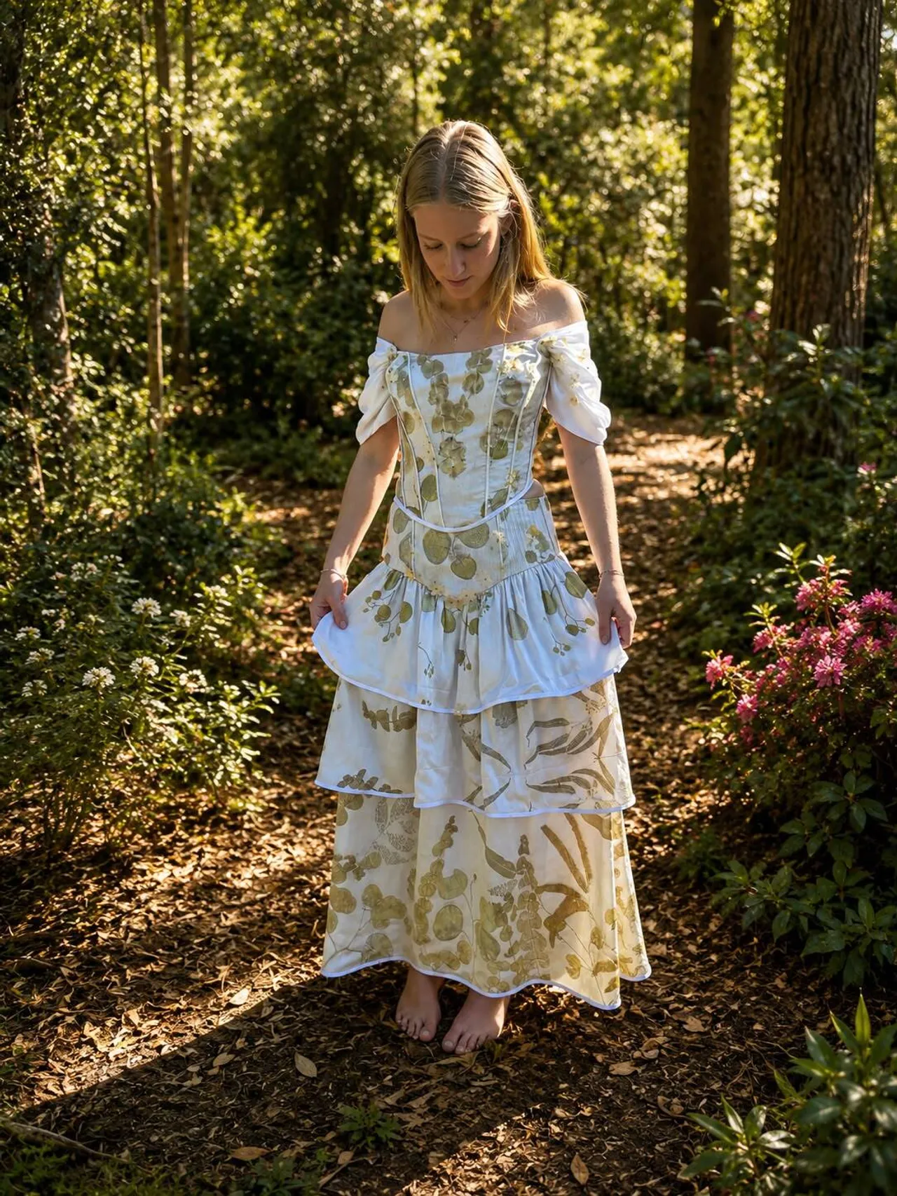 BDC Textiles students learning natural plant dye techniques from local Coffs Harbour artist Kerrie Stewart.
