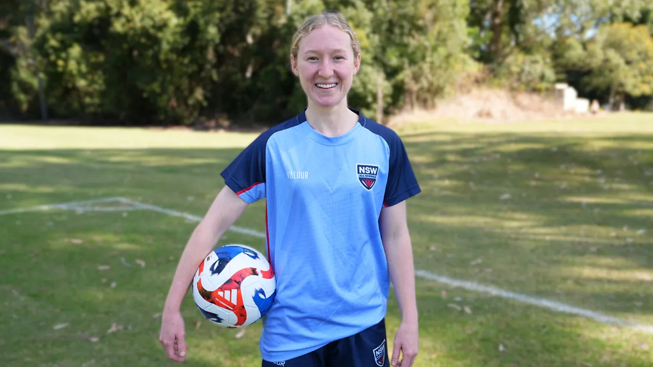 Charlotte Bunny, Bishop Druitt College student and 2026/27 School Leader, selected in the 2026 All Australian Women’s Football Team