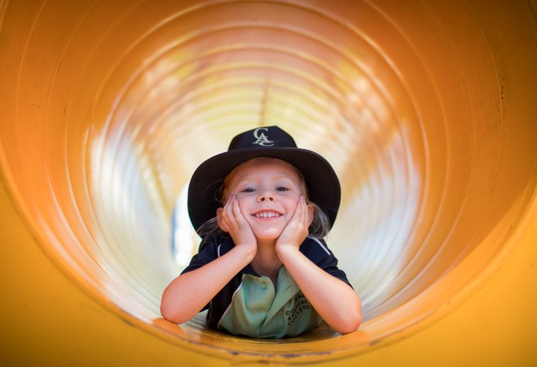 CAC Prep Student in tunnel