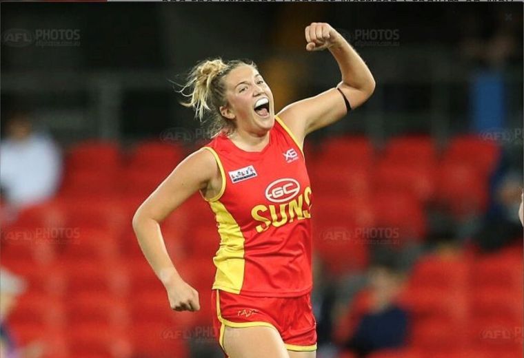 Taylor Smith on the playing field