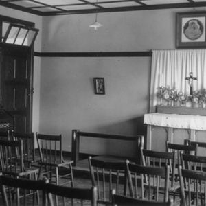 circa 1927 Oldest photo of original chapel located within the Boarding House