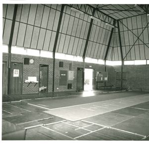 Inside what was the original gymnasium in 1972