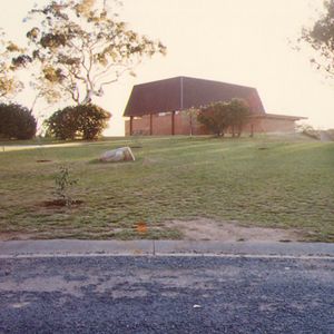 1977 photo of the gymnasium prior to its conversion in to the Chapel of the Annunciation