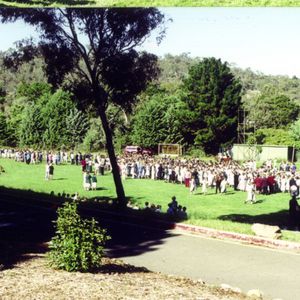 Whole school photograph underway in 2001