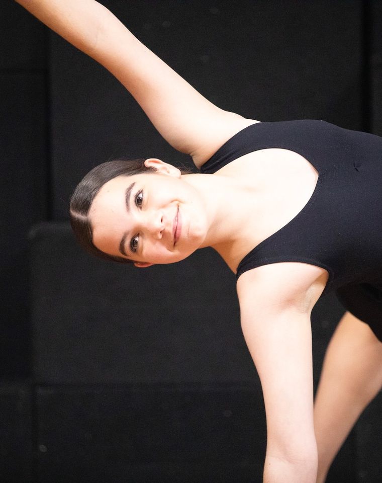 High school student dancing.