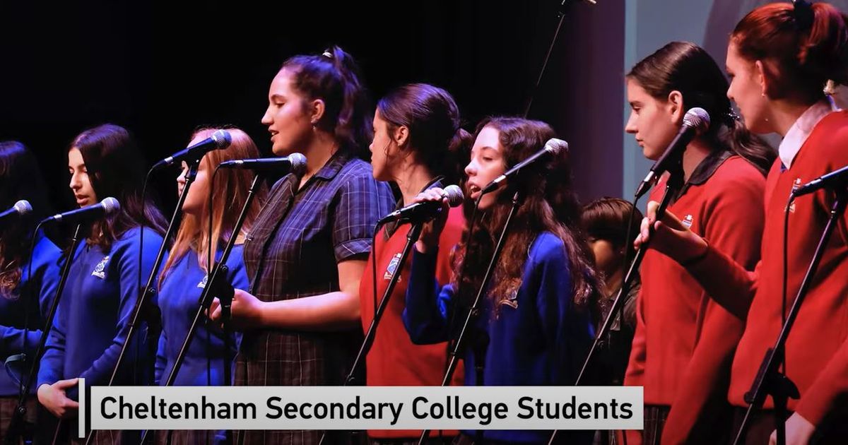 Cheltenham Secondary College Students represent at the Kingston Woman