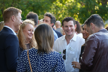 A group of parents talking together at a Ruyton Girls' School community function