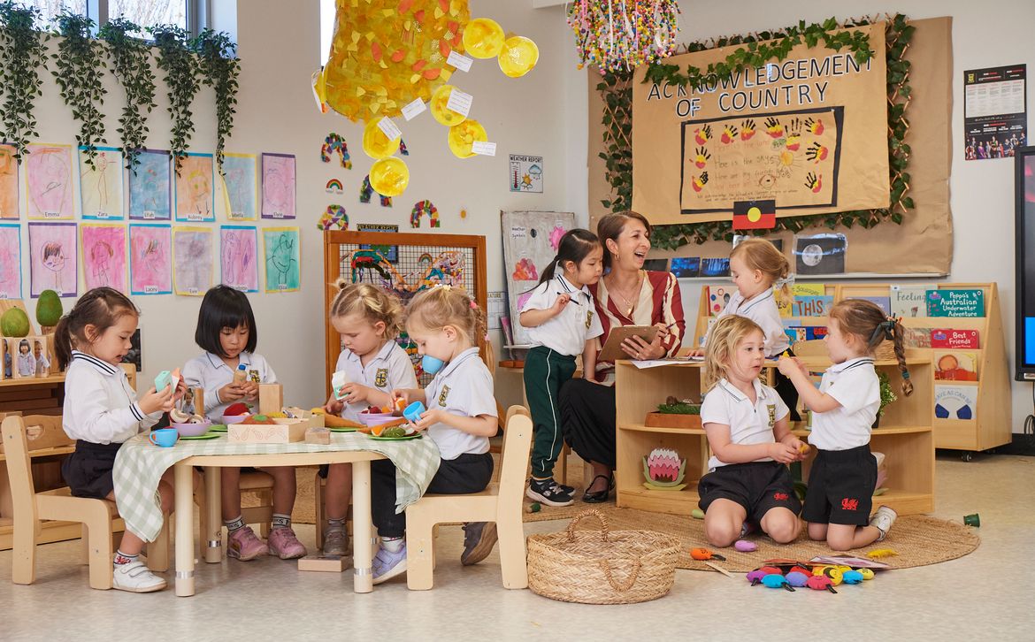 Penrhos Pre-Kindy students enjoying classroom facilities
