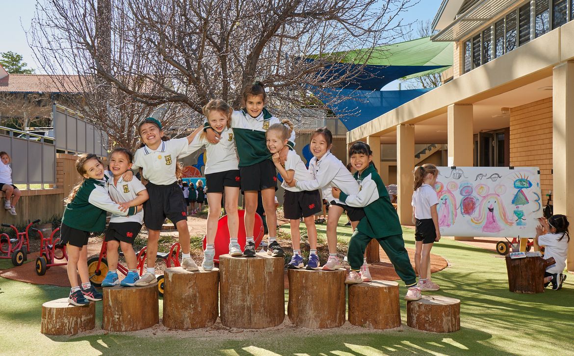 Penrhos ELC friends enjoying nature playground