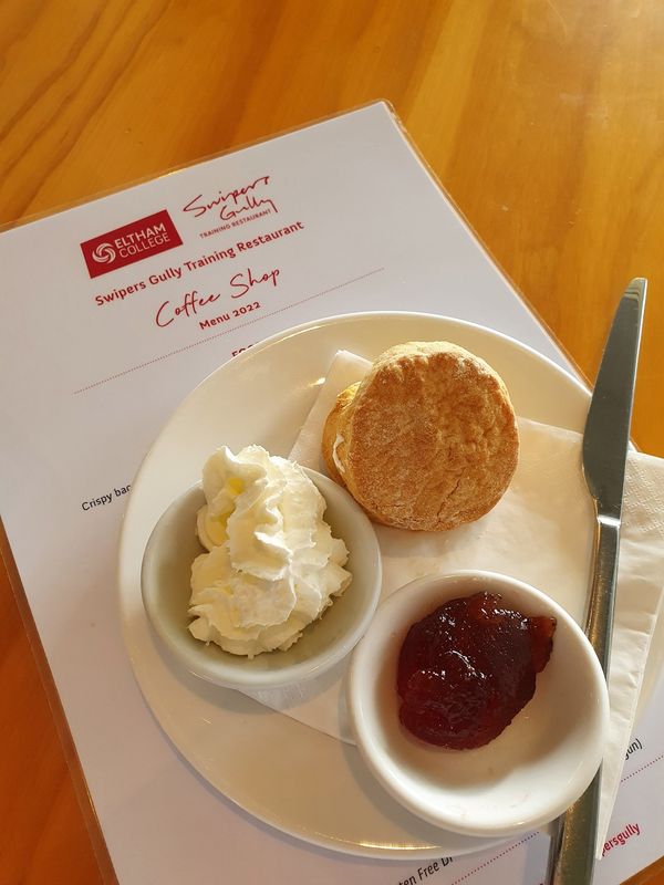Hospitality Course - Swipers Gully Coffee Shop scones