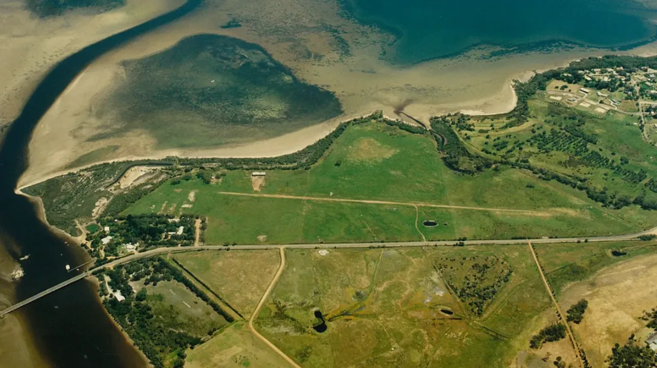 Founding year of the school, aerial shot