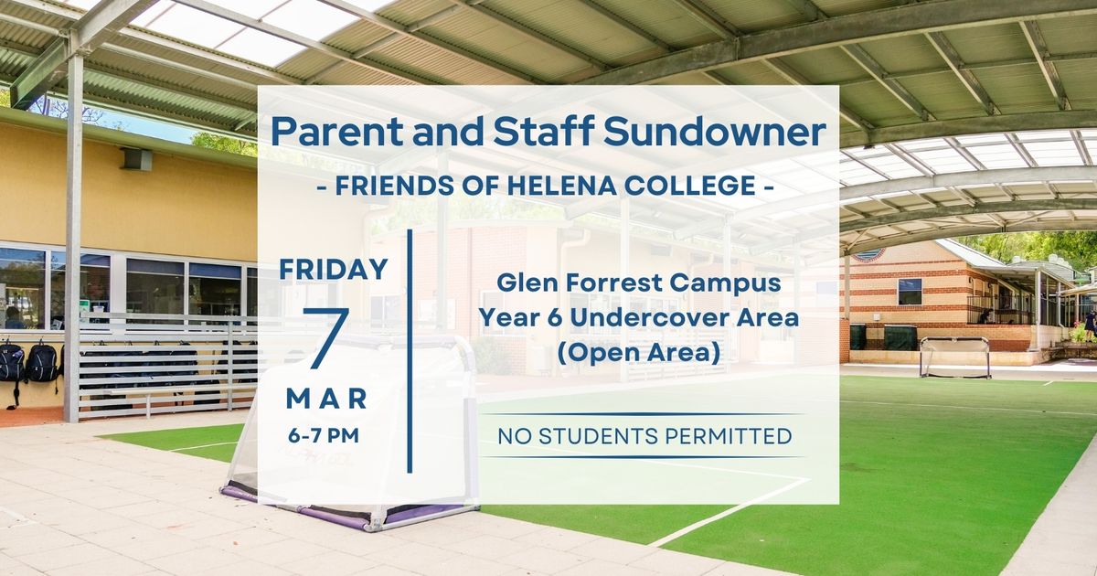 Parent and Staff Sundowner