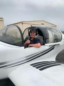 Adrian Attwell solo flight 1