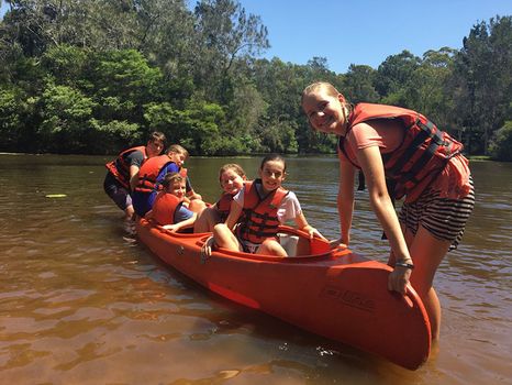 Middle School Kayak Girls