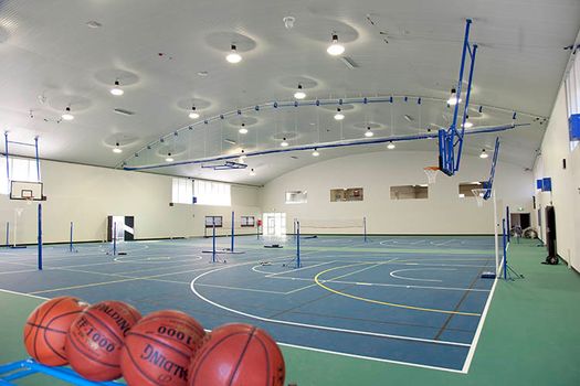 Gym Interior Basketballs
