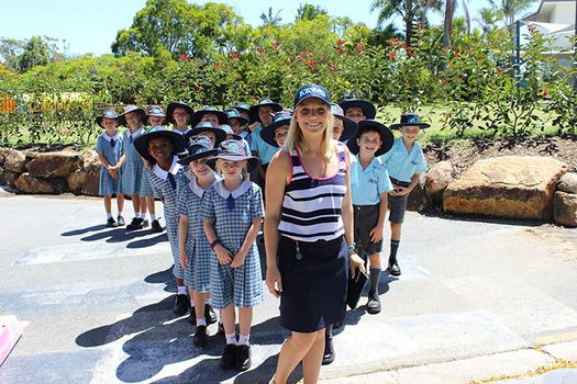 Teacher Leading Kids Gallery