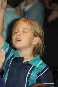 Young Girl Worshipping