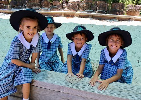 4 Young Primary Girls Sandpit Gallery