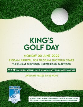 Email Flyer Golf Day 2022
