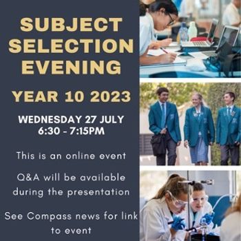 Subject Selection Evening 2022