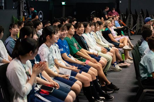 Study Tour Students In Chapel Web