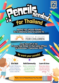 Pencils for Thailand