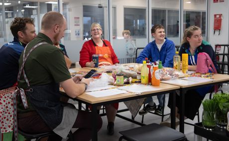High school teaching staff cooking lessons 7364