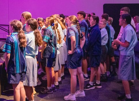 Year 7 chapel with pimpama may 0511