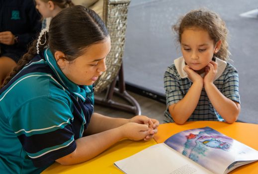 Year 7 reading to prep students 7190