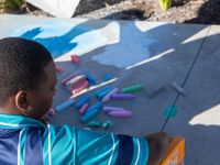 Yr 7 chalk path art 4745
