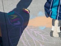 Yr 7 chalk path art 4743