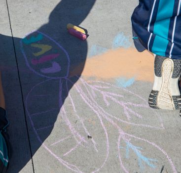 Yr 7 chalk path art 4743