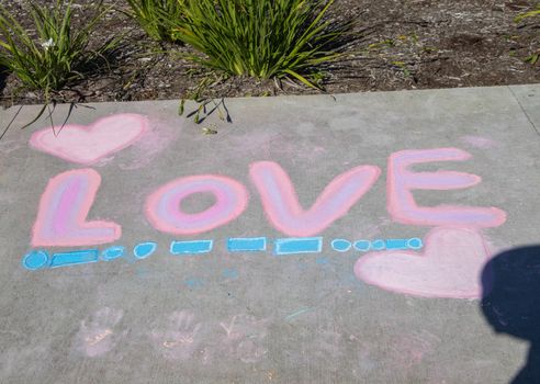 Yr 7 chalk path art 4760