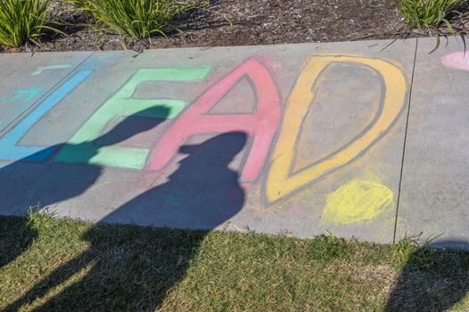 Yr 7 chalk path art 4761