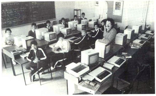 First Computers at school 1984