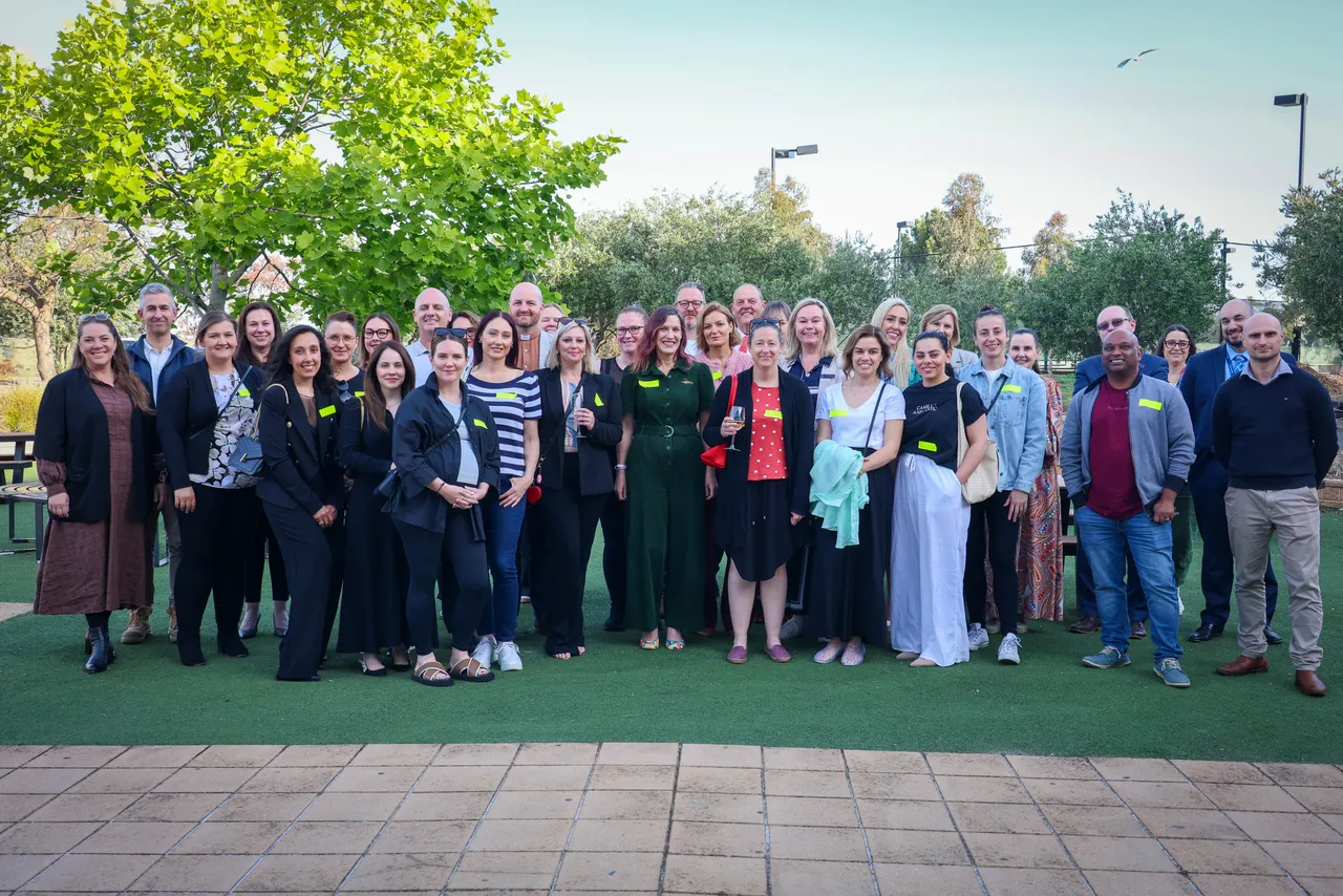 Parent volunteers from the Overnewton Community Engagement Program gathered at the inaugural Volunteer Appreciation Event at Yirramboi Campus in Keilor.