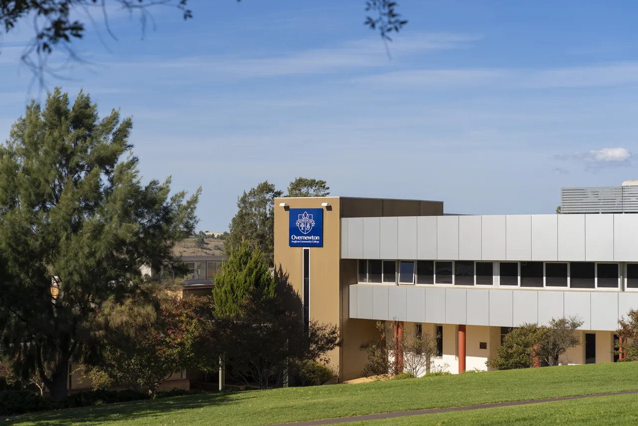 Senior School Building located at the Yirramboi Campus in Keilor, surrounded by lush greenery.