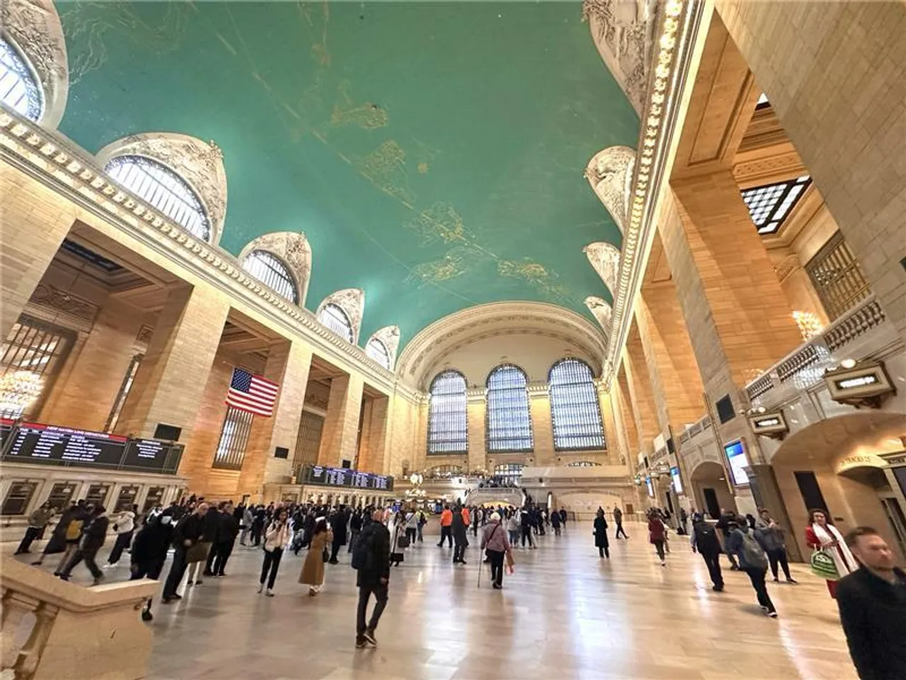Taking in the soaring vaulted ceilings and iconic dome of Grand Central Station in New York—an experience featured in the USA Performing Arts tour, part of Overnewton's Getaways Co Curricular educational travel program.