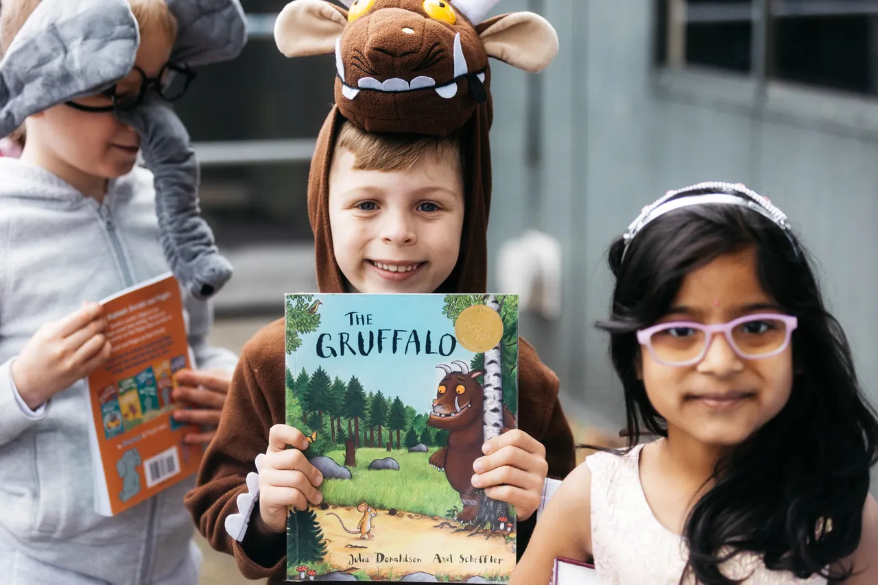 Lower primary school aged students dressed as beloved storybook characters, proudly taking part in Overnewton’s annual Junior School Book Week Parade - a celebration of imagination and the joy of reading.