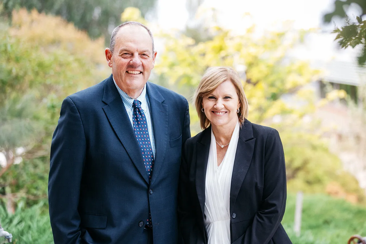 Headshot of Tracy Fielder and Michael Weier, representing key staff members at Overnewton.