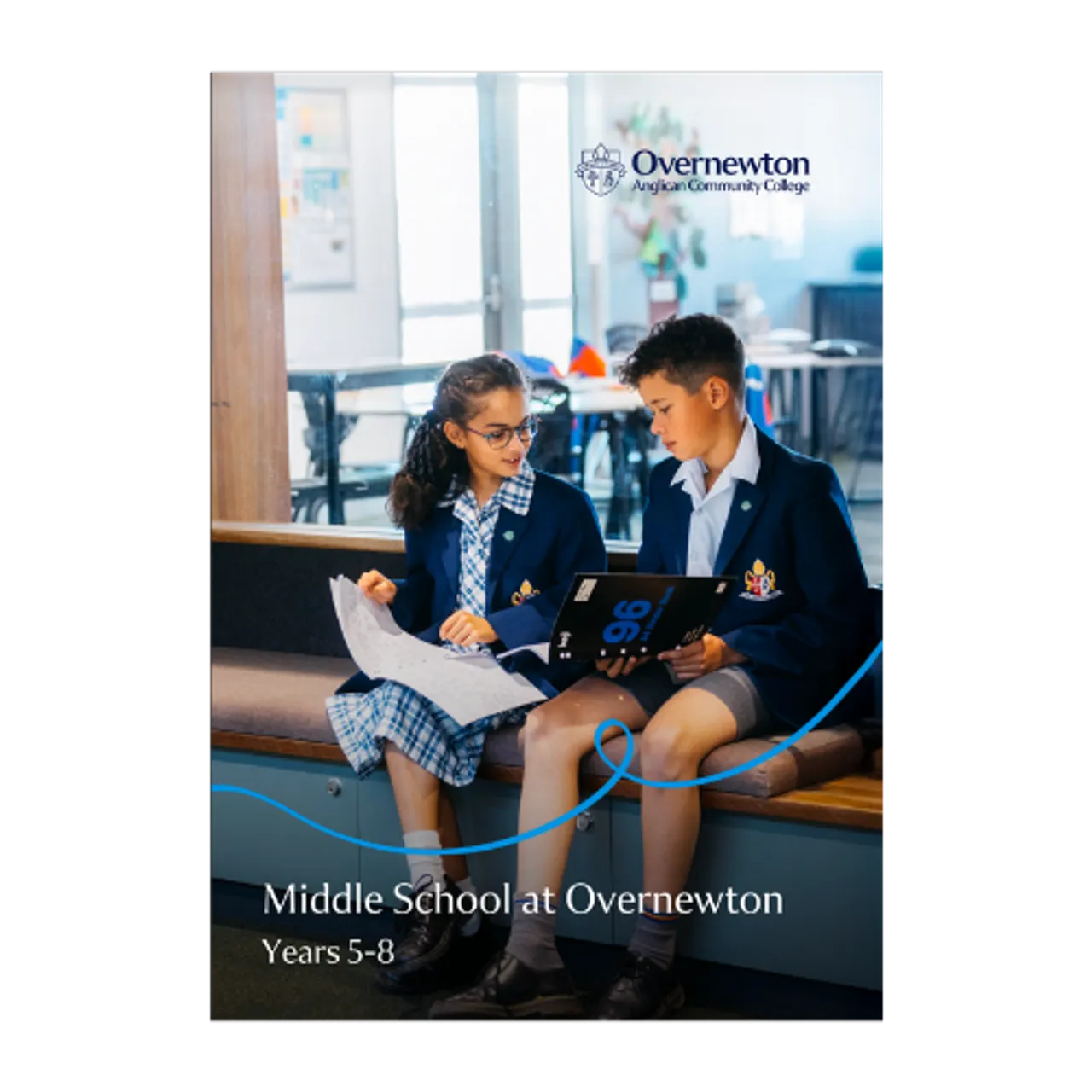Cover image of the Middle School at Overnewton brochure.