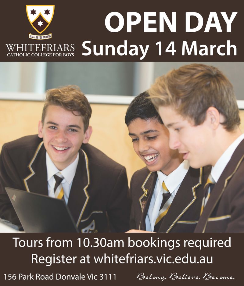 Whitefriars College Open Day 2021